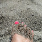 pied dans le sable