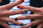 manucure tricolore